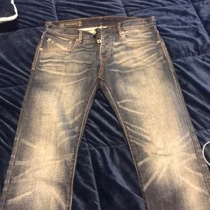 Armani exchange selvaged denim